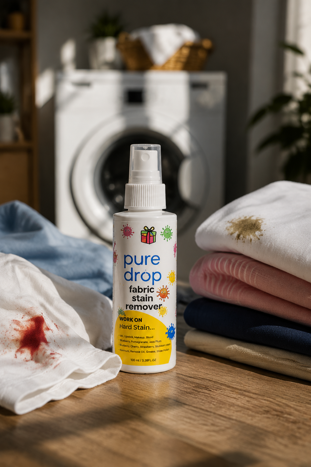 Pure Drop Fabric Stain Remover 100ml (Buy 1 Get 1 FREE)