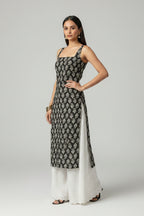 Women's Printed Straight Sleeveless Kurta