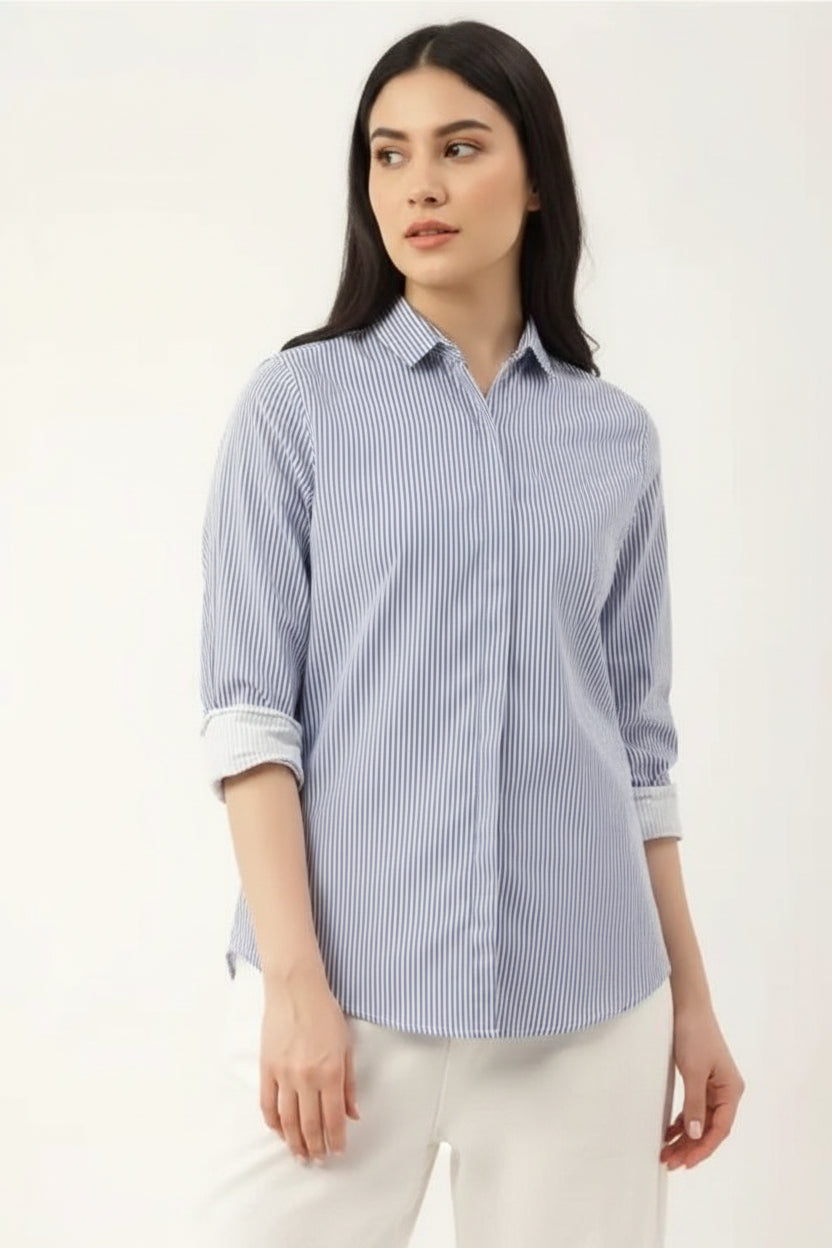 Women's Cotton Oversized Fit Shirt – Soft, Stylish & Comfortable Casual Wear