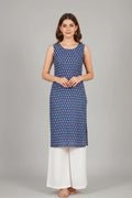 Women's Sleeveless Casual Kurti – Stylish Daily Wear Ethnic Kurti