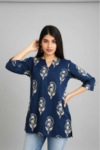 Trendy Fashionable block print Kurtis