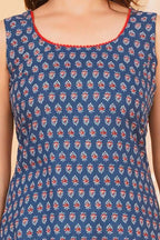Women's Sleeveless Casual Kurti – Stylish Daily Wear Ethnic Kurti